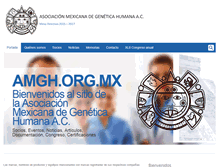 Tablet Screenshot of amgh.org.mx